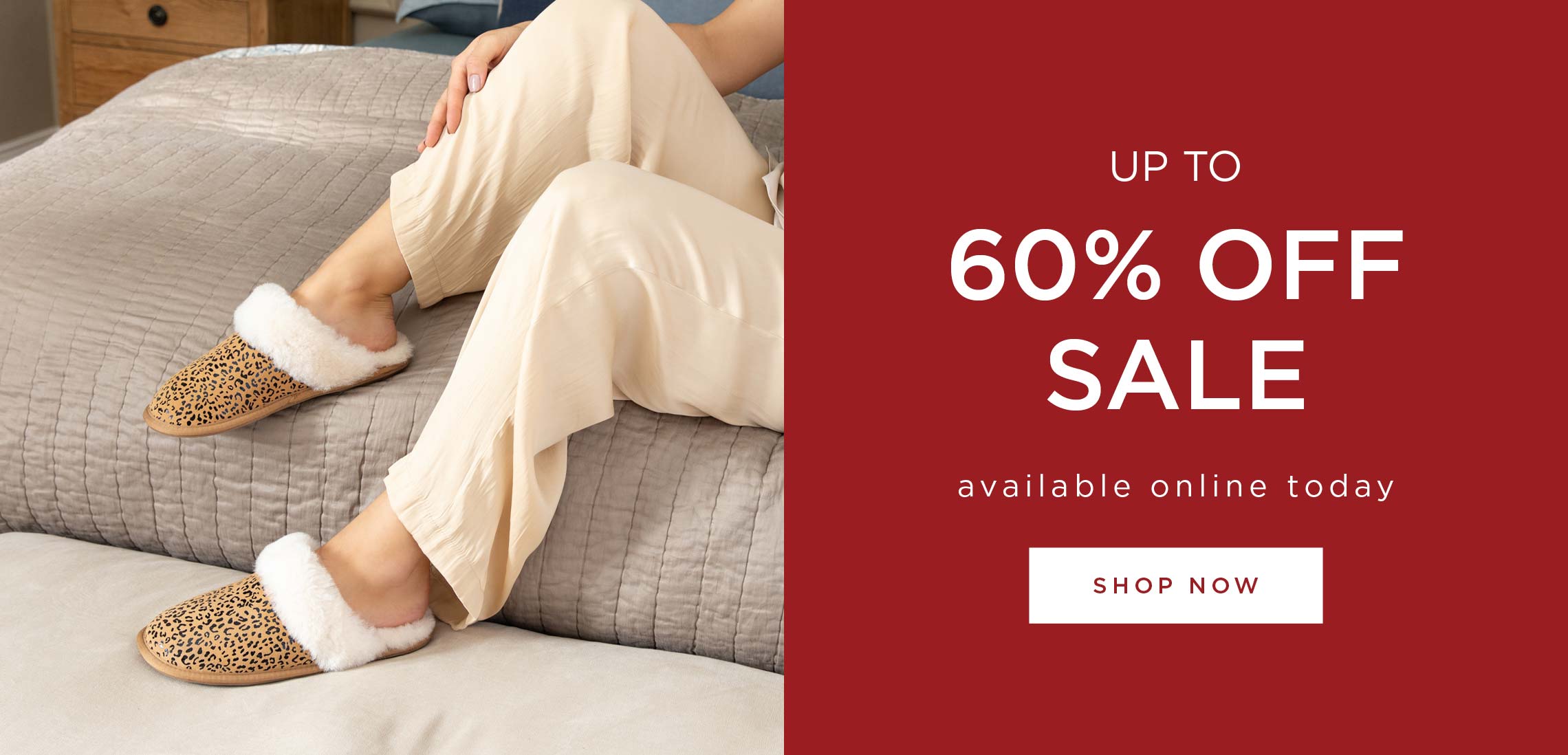 Up to 60% off sale available online today - shop now